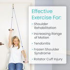 Buy now Vive Shoulder Pulley for Physical Therapy - Rotator Cuff Pain Pulley System - Over Door Rehab Exerciser - With Durable Metal Pulley & Comfortable Padded Handles at indiglob india