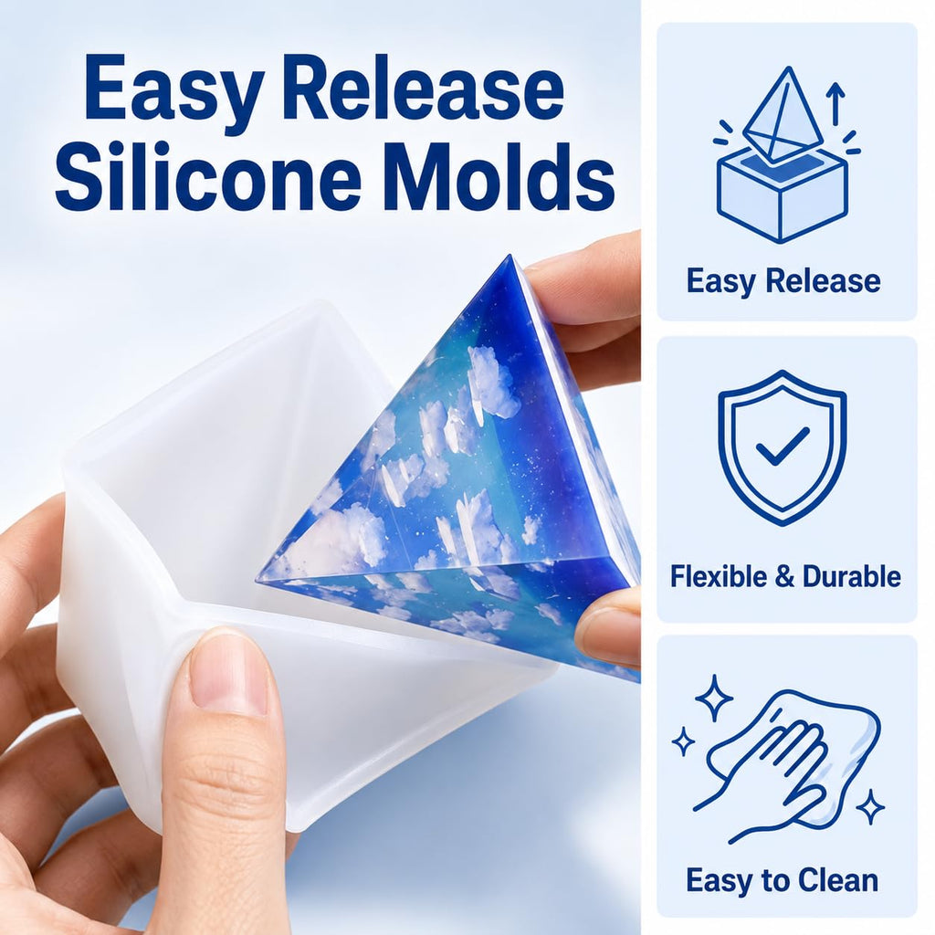 LET'S RESIN 16oz Epoxy Resin Kits and Molds Complete Set for Beginners