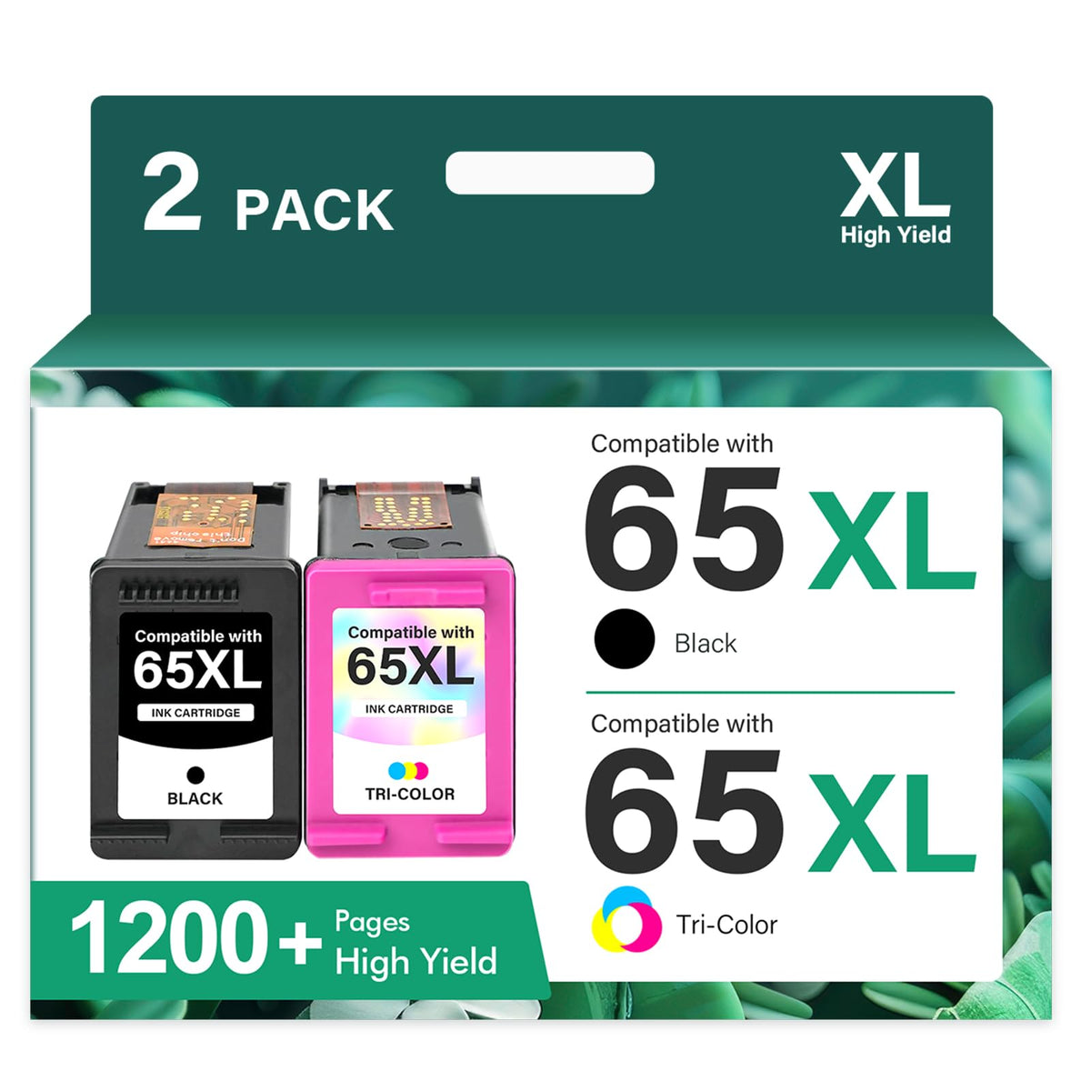 65XL 65 3755 5055 Ink Cartridges Black/Color Combo Pack for HP Printers