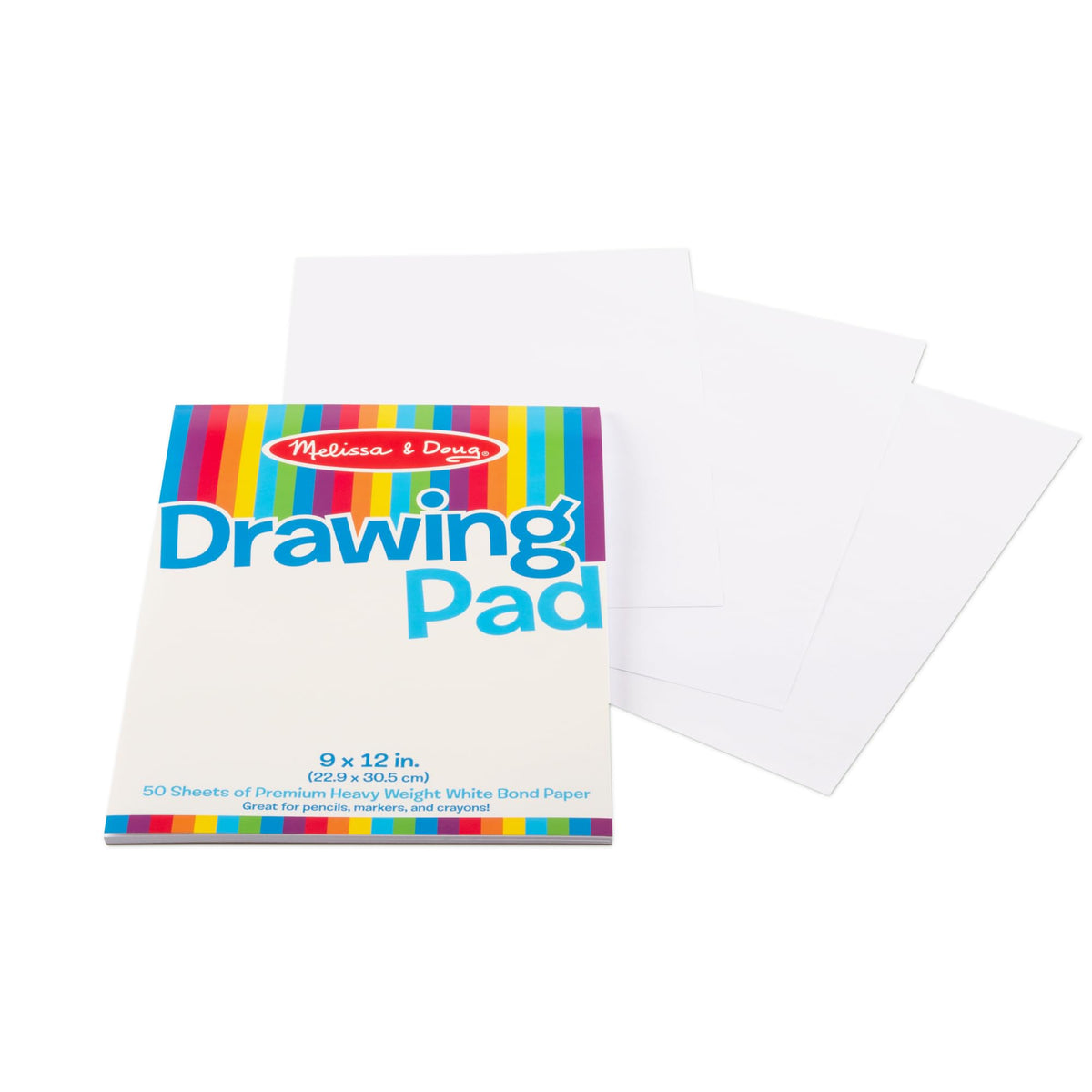 Melissa & Doug 9x12 Drawing Paper Pad 3-Pack