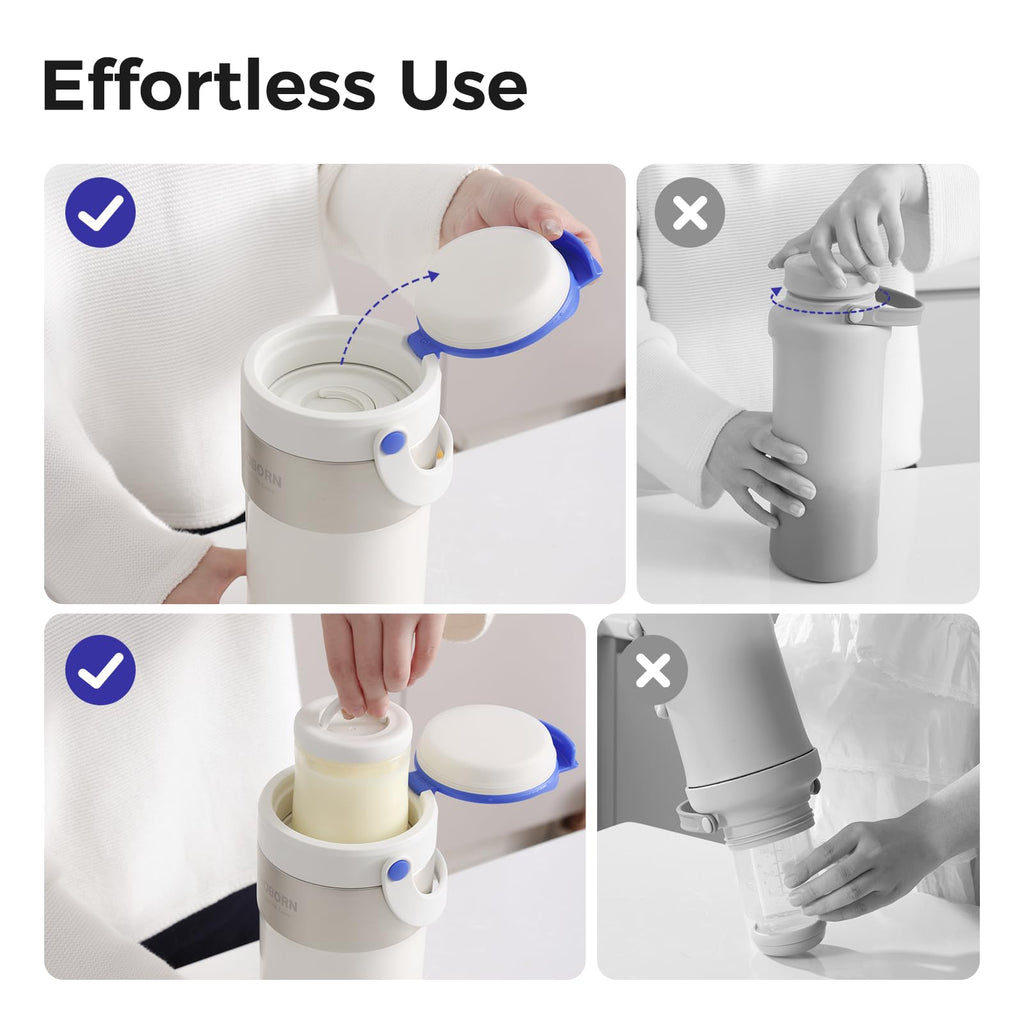 22oz Portable Breast Milk Cooler for Work & Travel, 30H+ Chill