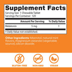 Buy now Doctors Best Melatonin, Sleep Support, Non-GMO, Gluten Free Vegan, Natural Mint Flavor 120 Chewable Tablets at indiglob india