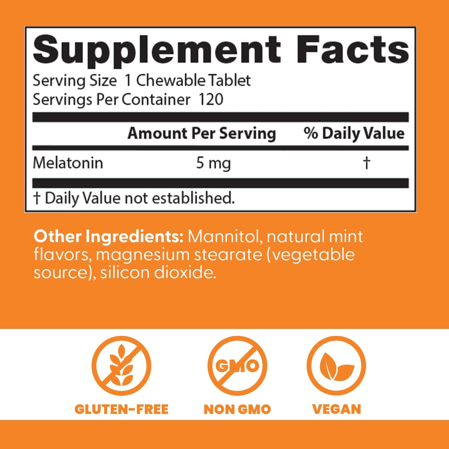 Buy now Doctors Best Melatonin, Sleep Support, Non-GMO, Gluten Free Vegan, Natural Mint Flavor 120 Chewable Tablets at indiglob india