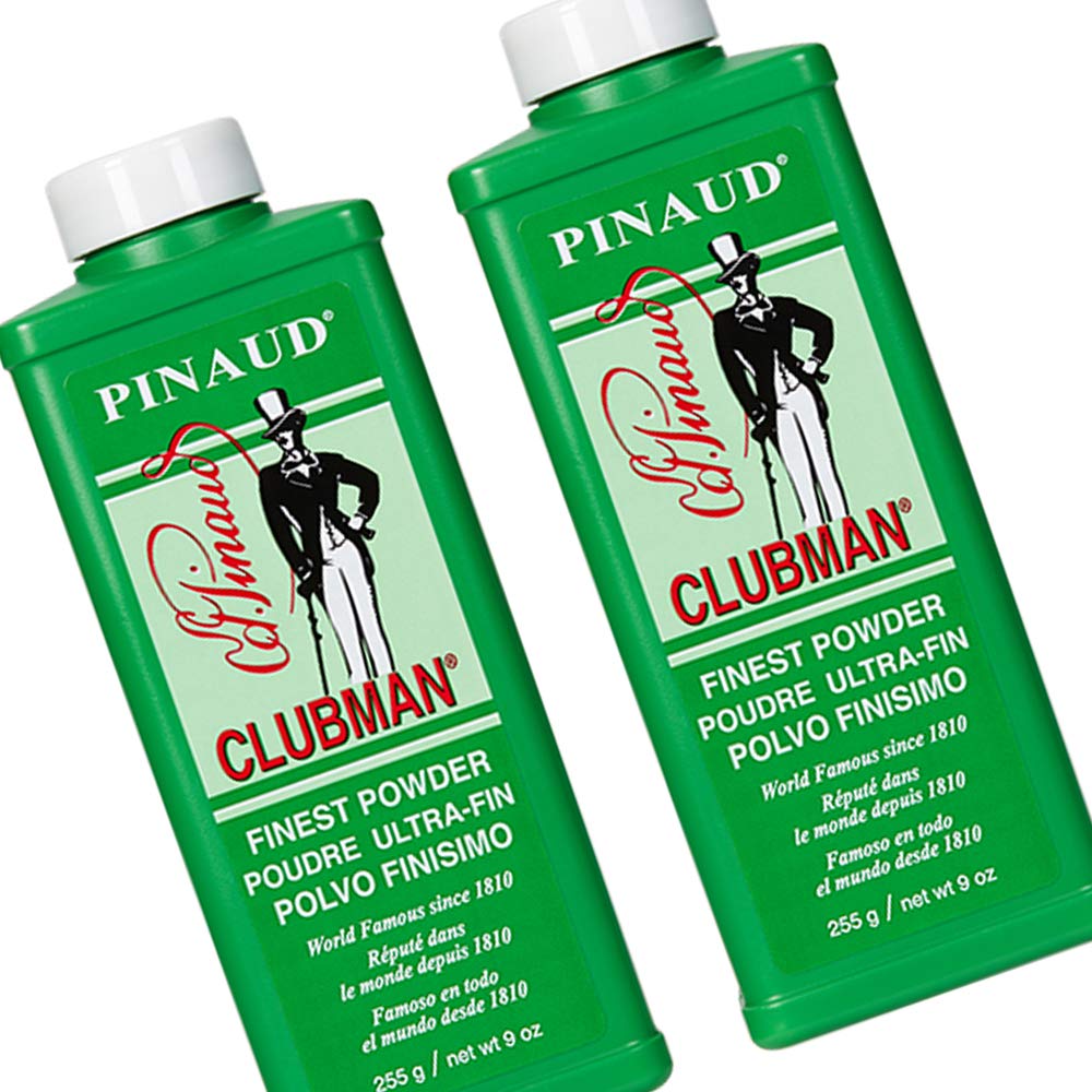 Clubman Pinaud Finest Powder – Classic Body Powder for Men, Moisture Absorbing Aftershave, Barbershop Scent, 9 oz x 3 Packs