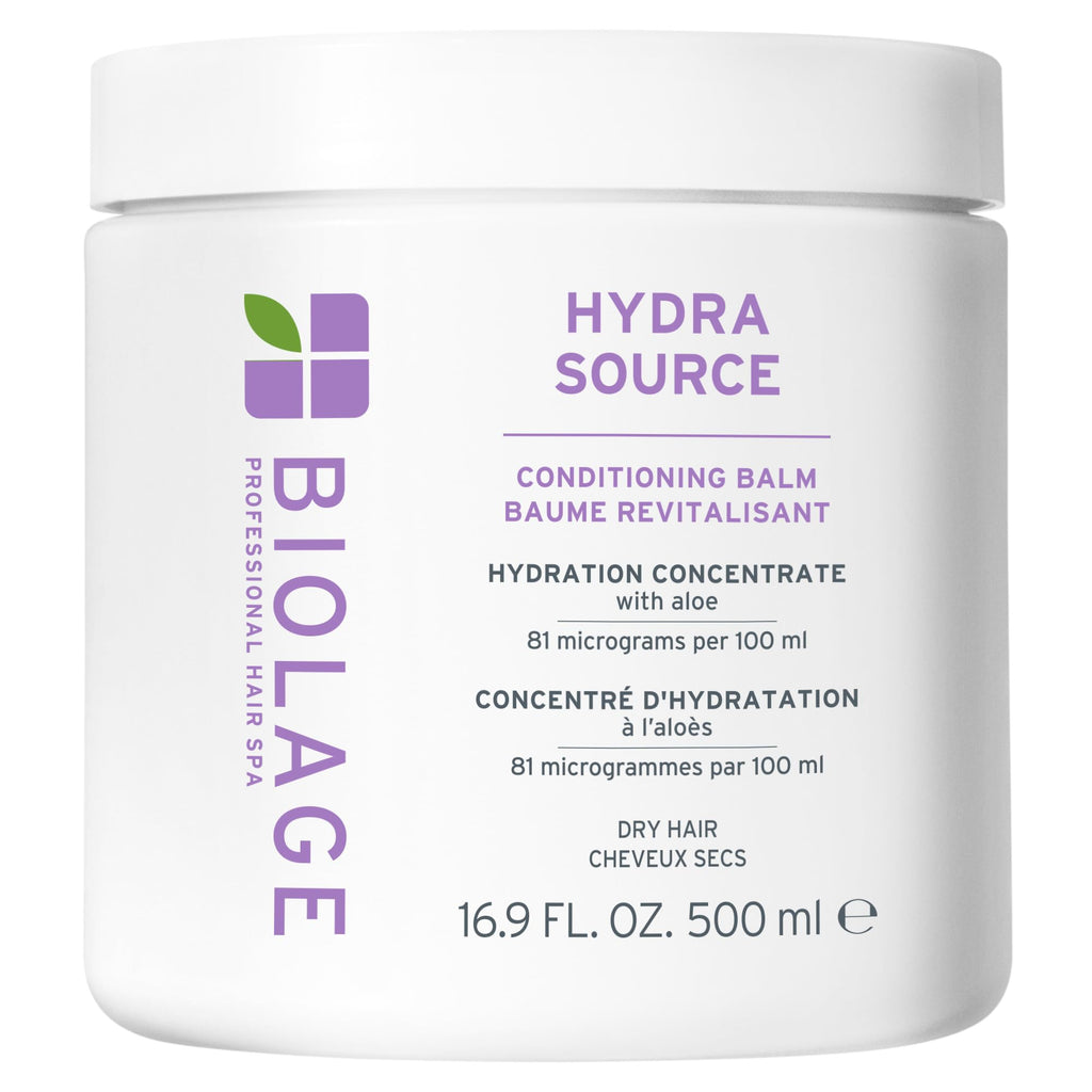 Biolage Hydra Source Conditioning Balm – For Dry Hair | With fermented aloe & hyaluronic acid, vegan, paraben-free, moisturizes, detangles, adds softness, for fine to medium hair