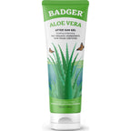 Badger Organic Aloe Vera Gel for Face & Body, 96% Pure Unscented Organic Aloe Gel for Cooling, Soothing, Non-Sticky Sunburn Relief, Vegan, Fair Trade & Hypoallergenic, 4 fl oz, 2-Pack