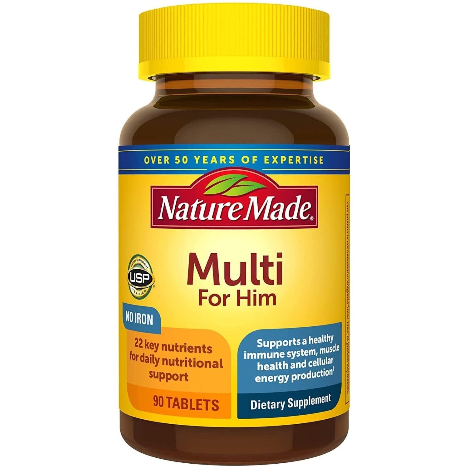 Nature Made Multivitamin for Him, Mens Multivitamins with No Iron, Daily Nutritional Support, Nature Made Multi Mens Vitamins & Minerals, 300 Tablets, 300 Day Supply