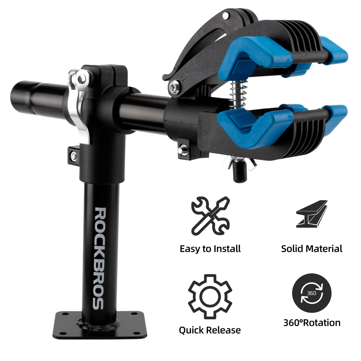 ROCKBROS Bike Repair Stand - Wall/Bench Mount, 44 lbs Capacity