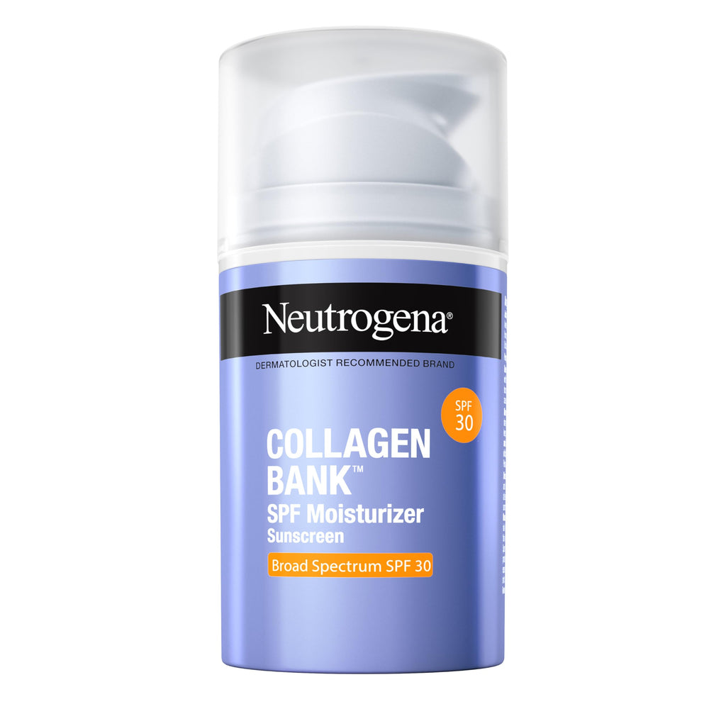 Buy now Neutrogena Collagen Bank Face Moisturizer with SPF 30 Sunscreen, Larger Size Anti-Aging Face & Neck Collagen Cream, Micro-Peptide, Support & Defend SkinÆ’??s Natural Collagen, 2.7 fl oz at indiglob india