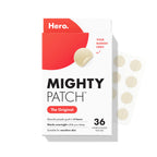 Mighty Patch Hero Cosmetics Original Nighttime Acne Pimple Patches, 36 Ct | #1 Hydrocolloid Acne Patches, Shrinking Zits & Whiteheads in 1 Use, Spot Treatment, Pimple Stickers for Face