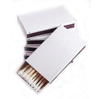 50 Plain White Cover Wooden Matches Box Matches