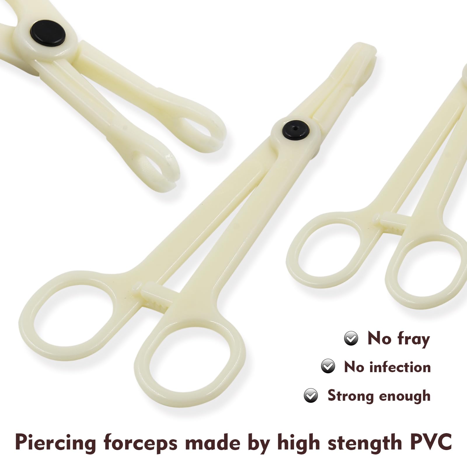 Rayyl Body Piercing Kit - 43Pcs Professional Piercing Tool Kit with 12G 14G 16G 18G 20G Piercing Needles, Clamps for Ear Nose Belly Button Lip Tongue - Body Piercing Kit Piercing Supplies