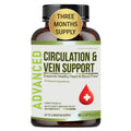 Best Blood Circulation Supplements and Vein Support-Blood Flow, Leg Circulation, Heart Health, and Varicose Veins.With Butcher's Broom, and Diosmin.Helps reduce swelling & Discomfort In Legs.90 Caps.