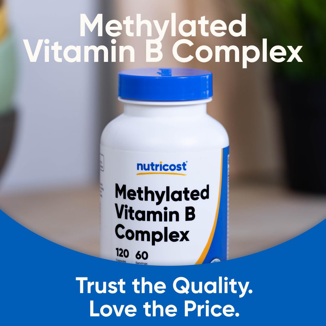 Nutricost Methylated Vitamin B Complex 120 Capsules, 60 Servings