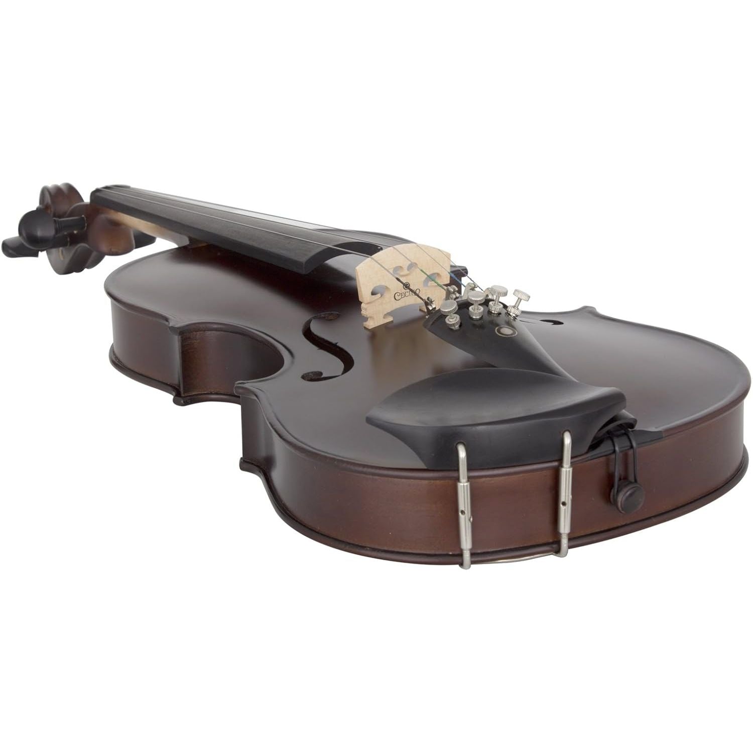 Buy now Cecilio 4/4 Full Size Violin - Hand-Carved Solid Spruce & Maple, Ebony Fingerboard, Deluxe Oblong Hard Case & Bow Included, Fiddle Set for Beginners Professionals at indiglob india