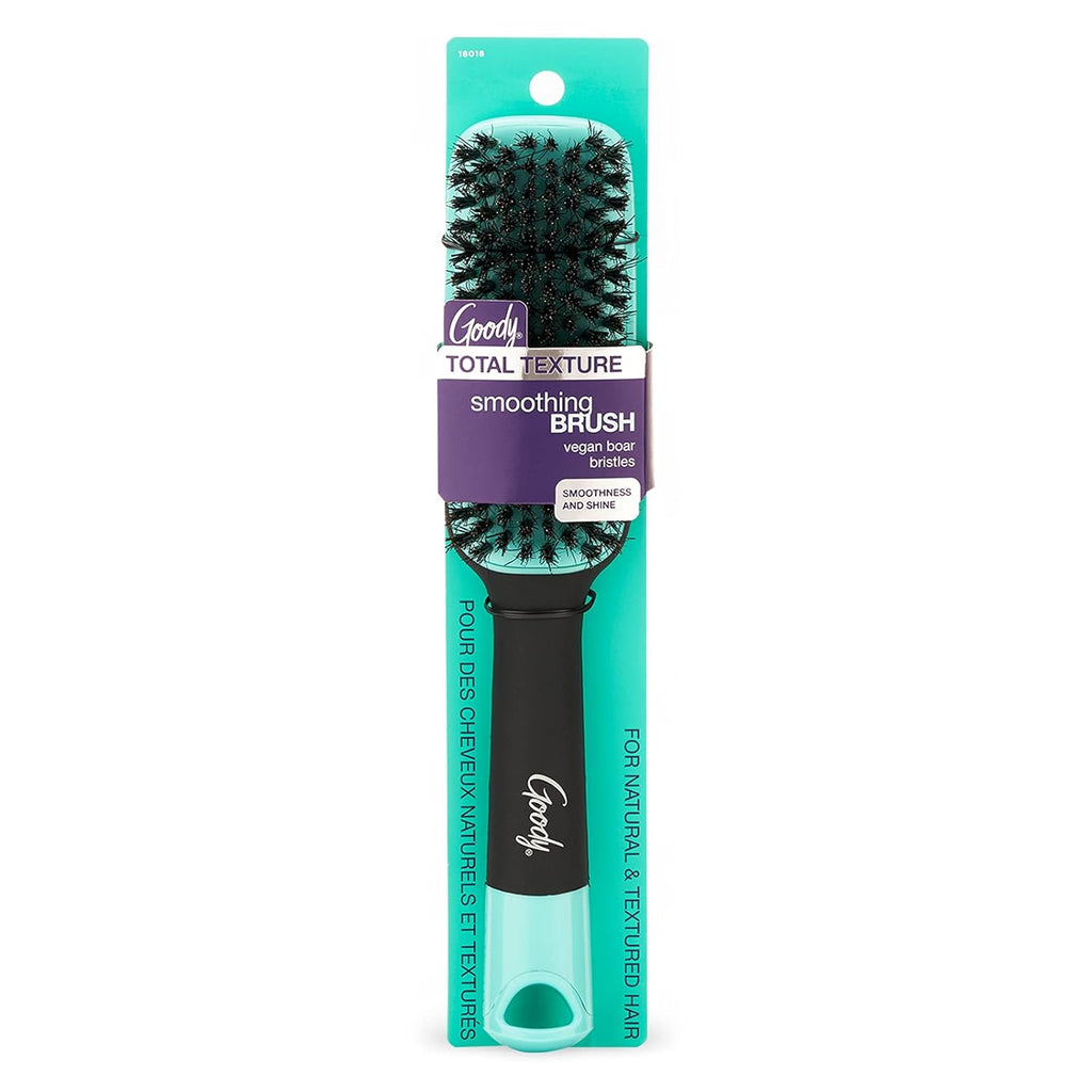Buy now Goody x Total Texture Smoothing Brush - Vegan Boar Bristles Help Condition and Smooths Hair Cuticles for Enhanced Shine Shine - For Natural and Textured Hair - Non-Slip Grip at indiglob india