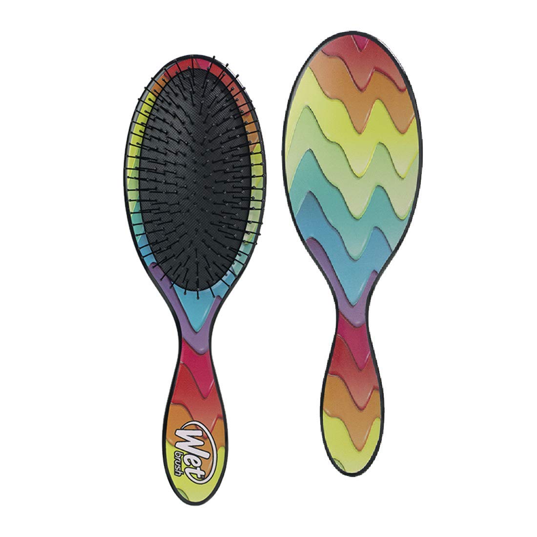 Buy now Wet Brush Original Detangler Hair Brush, Bamboo (Liquid Tropics) - Detangler Brush with Soft & Flexible Bristles - Detangling Brush for Curly Hair - Tangle-Free Brush for Straight, Thick, & Wavy Hair 10.63 Inch (Pack of 1) Multi-color Melt at indiglob india