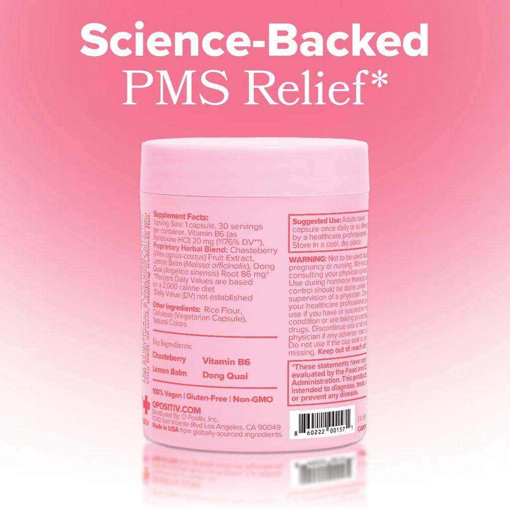 FLO PMS for Hormonal Breakouts, Bloating, Cramps, & Mood – 90-Day Supply