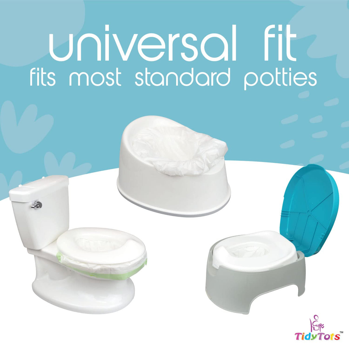 TidyTots Value Pack of 32 Disposable Potty Chair Liners