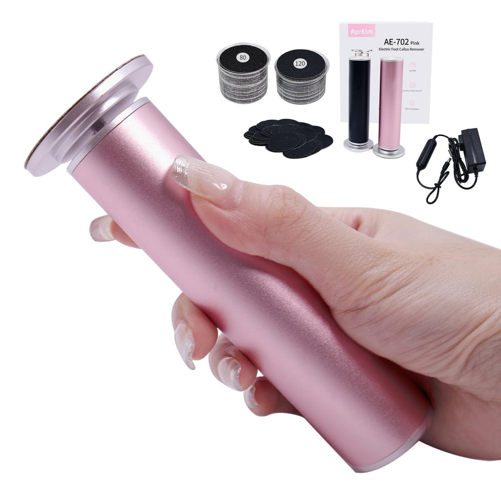 Electric Foot Callus Remover with 80pcs Sandpaper Discs, 4.8IN Longer Professional Callus Remover for Feet, Pedicure Tools Foot File for Dead Skin