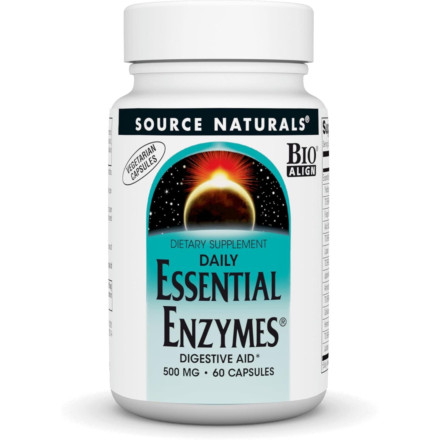 Buy now Source Naturals Essential Enzymes in Vegetarian Capsules, Digestive Aid* 500 Mg - 240 Capsules 60 Count (Pack of 1) Unflavored at indiglob india