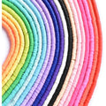 Buy now PANO Preppy 6480 PCS Flat Clay Heishi Disc Beads for Jewelry Making, Rainbow Rubber Beads for DIY Craft Bracelets/Necklace/Pendant, 18 Colors, 6mm Default at indiglob india