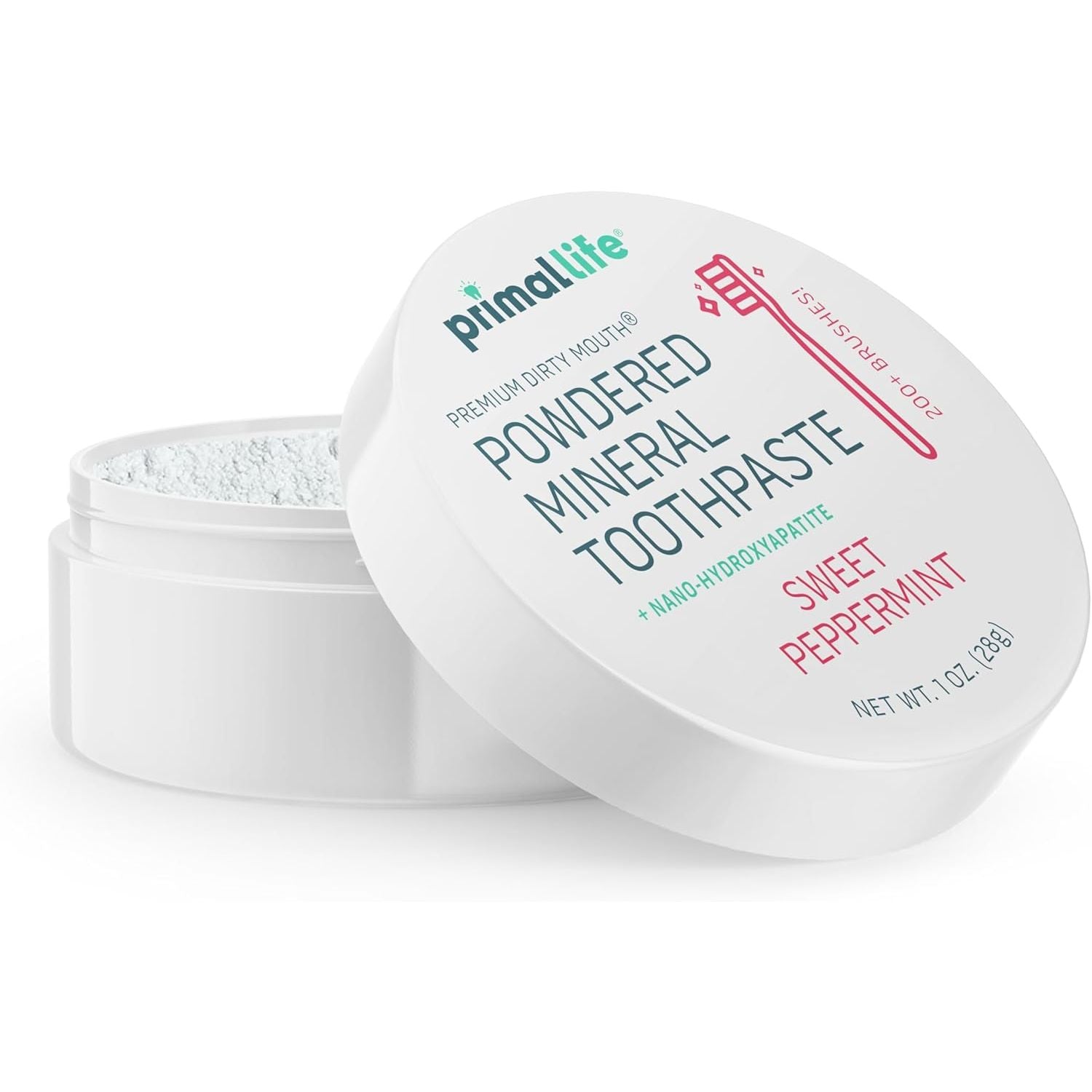 Buy now Primal Life Organics - Dirty Mouth Toothpowder, Tooth Cleaning Powder, Flavored Essential Oils with Natural Kaolin & Bentonite Clay, Good for 200+ Brushings, Paleo, Organic, Vegan (Peppermint, 1 oz) 1 Ounce (Pack of 1) Sweet Peppermint at indiglob india