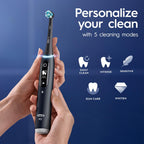 Buy now Oral-B iO Deep Clean + Protect Rechargeable Electric Toothbrush, Black, iO Series 7, 2 Replacement Brush Heads, Charging Travel Case at indiglob india
