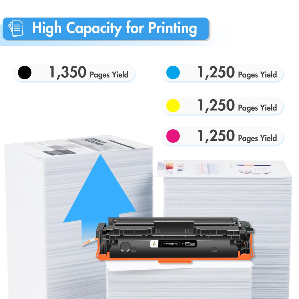 067 067H Toner Cartridge Set for Canon MF656Cdw MF654Cdw LBP632Cdw 4 Pack