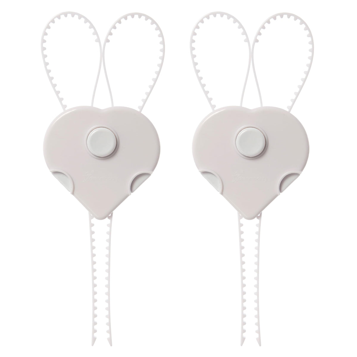 Dreambaby Flexi Lock - Cabinet & Drawer Handle Locks - Cabinet Safety Straps - with Multi-Touch Release System - White - 2 Count (Pack of 1) - Model L185