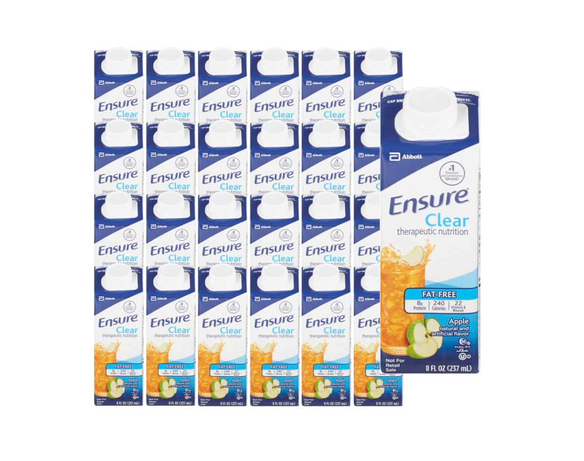 Ensure Clear Therapeutic Nutrition Apple Flavor Liquid 8 oz - Case of 24