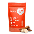 Buy now Neuro Energy & Focus Gum - 40mg Natural Caffeine Gum & Nootropic Energy Supplement with L-Theanine & B Vitamins - Sugar Free, Vegan - Peppermint, 90ct at indiglob india