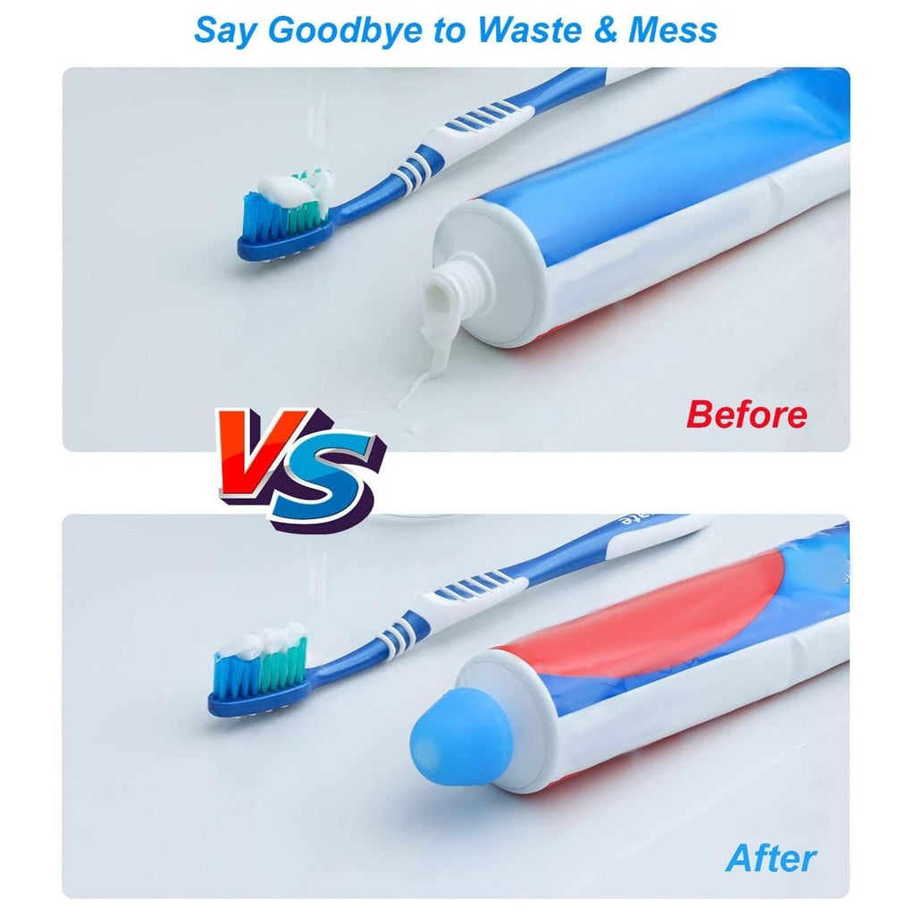 Buy now 6 Pack Silcone Toothpaste Cap, Tnvee Reusable Self Closing Toothpaste Squeezer Dispenser with Organizer Box for Kids and Adults in Bathroom, Hygiene No Mess No Waste at indiglob india