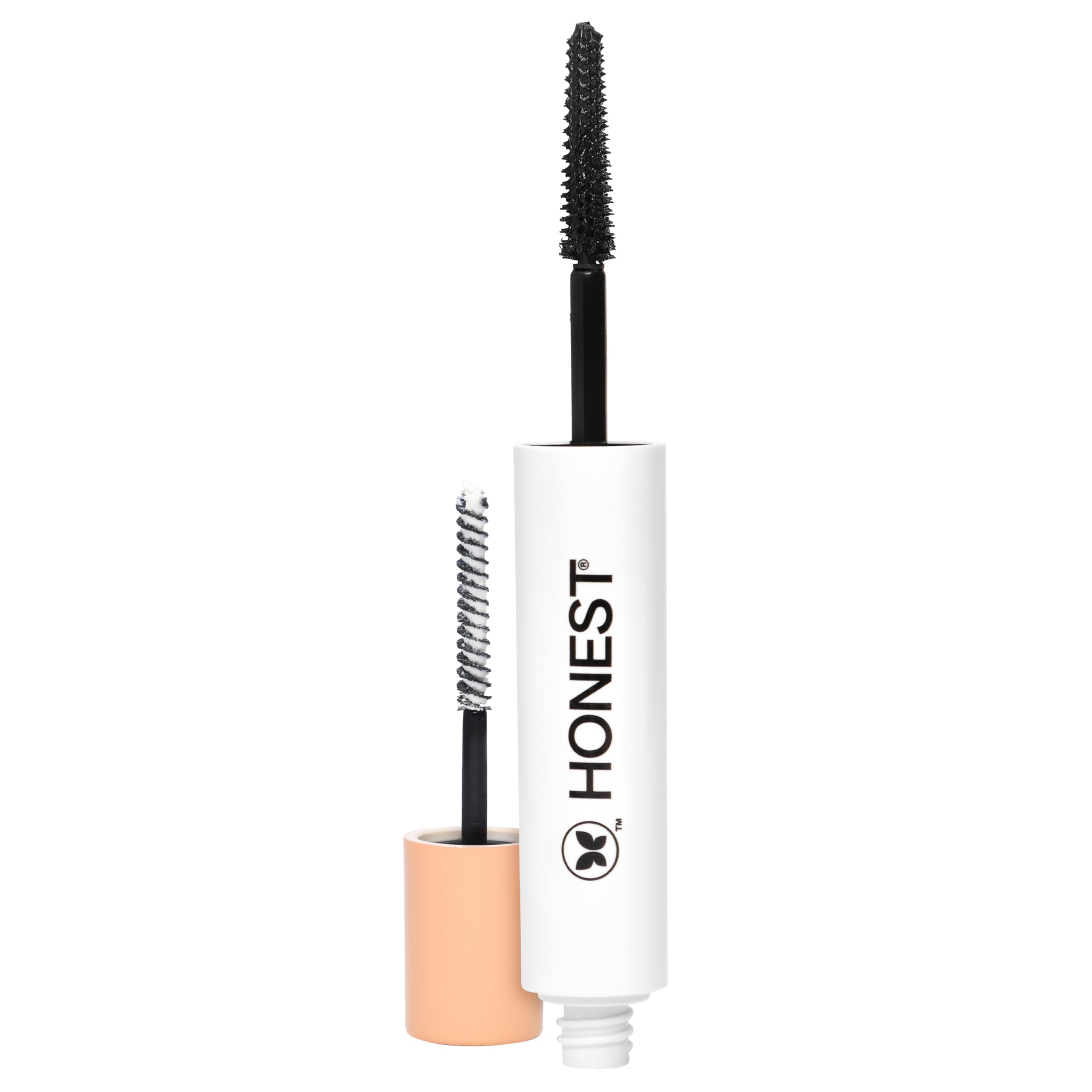 Honest Beauty 2-in-1 Extreme Length Clean Mascara, Primer, Black, .27 fl oz