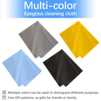 80 Pack Microfiber Cleaning Cloth for Glasses, Multi-Color Eye Glasses Cleaning Cloth Bulk 6"x7" Microfiber Cleaner Lens Cloths for Eyeglasses, Camera Lenses, TV Screens, Cell Phones and Laptops