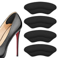 KTSAY Heel Pads for Shoes, 2 Pairs Self-Adhesive Heel Grips & Protectors - Non-Slip Cushion Inserts to Prevent Blisters, Snug Fit for Big Shoes, Improve Comfort for Men & Women (Black, Large)