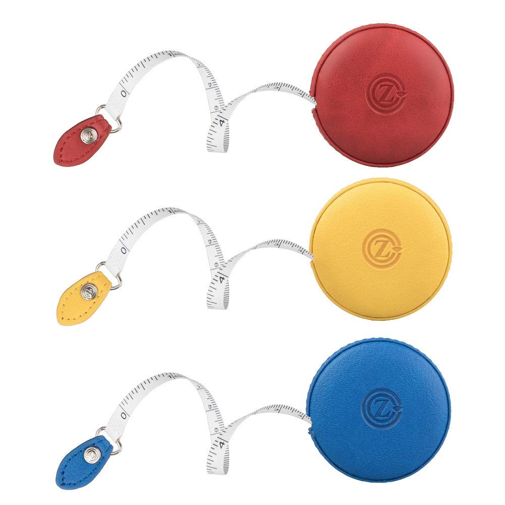 Buy now Sewing Tape Measure, Medical Body Cloth Tailor Craft Dieting Measuring Tape, 60 Inch/1.5M Dual Sided Retractable Ruler with Push Button Round at indiglob india