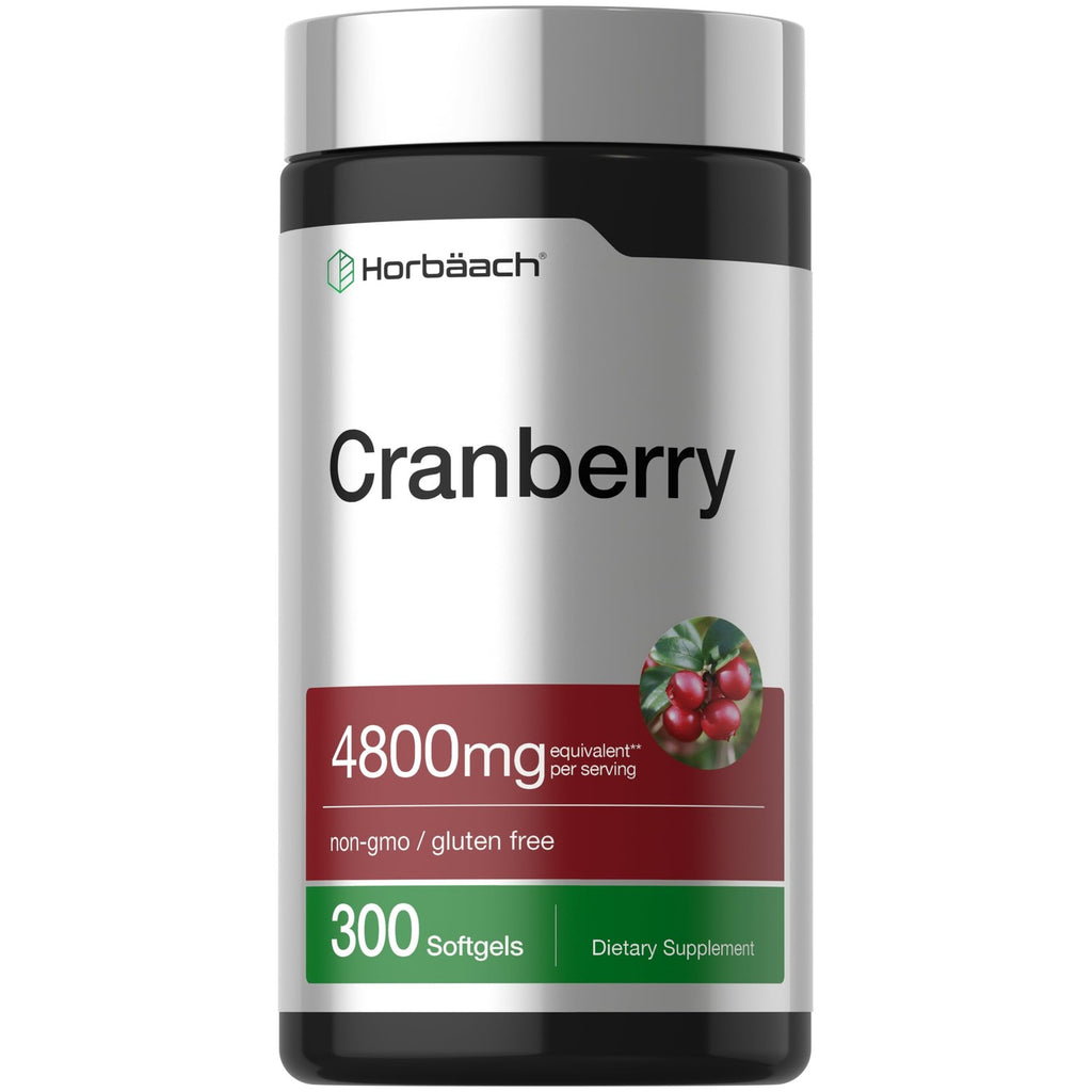 Horbäach Cranberry Pills | 300 Softgels | Non-GMO, Gluten Free Supplement