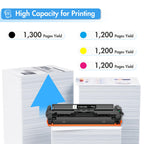 218A Toner Cartridges 4 Pack for HP 218 218X W2180A 3301fdw 3301sdw 3301