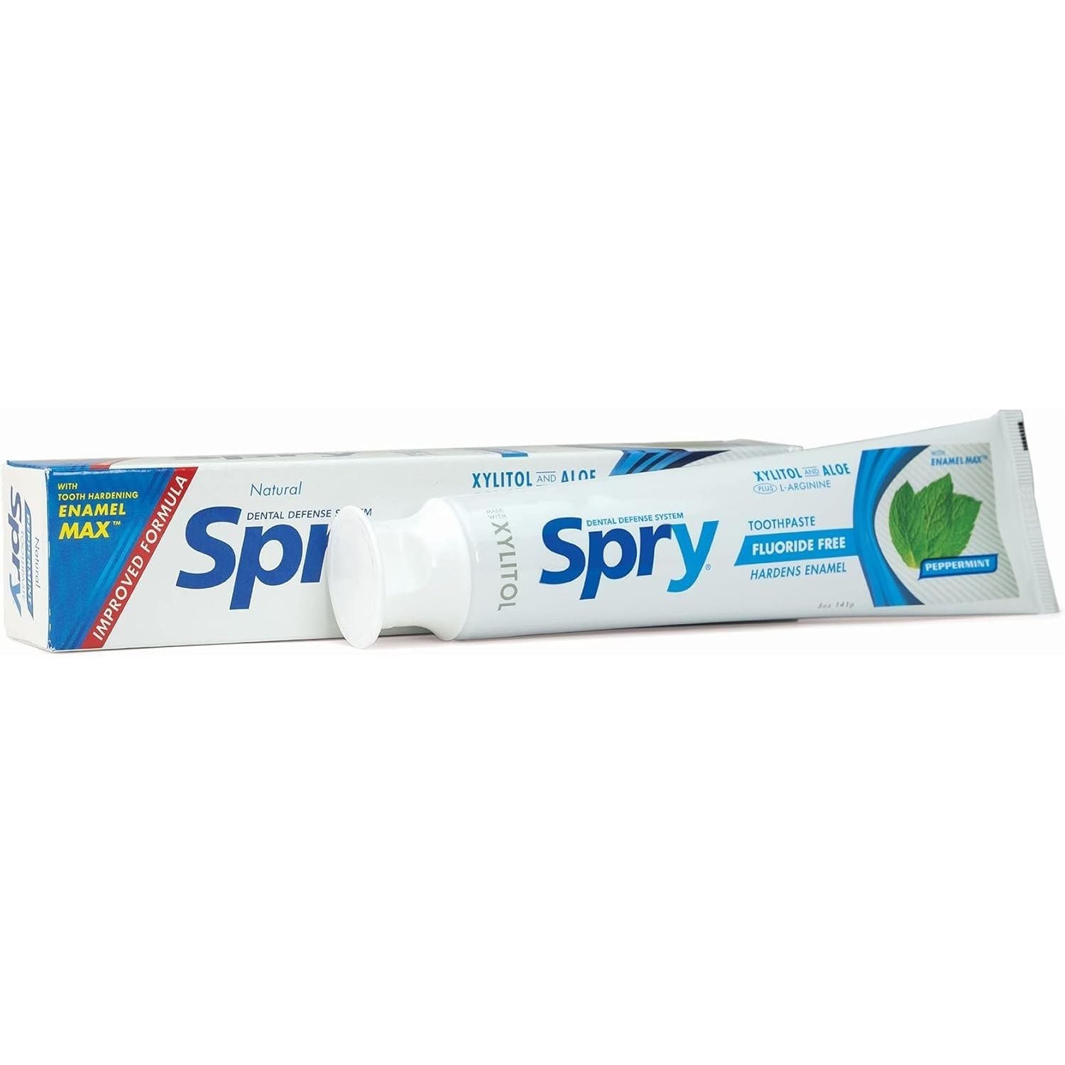 Buy now Spry Natural Xylitol Toothpaste 5oz for Adults and Kids with Fluoride, Gentle for Sensitive Teeth Whitening and Remineralizing, Breath Freshening, Mouth Moisturizing, Spearmint (Pack of 1) 5 Ounce (Pack of 3) Peppermint (No Fluoride) at indiglob india
