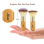 Buy now Matto Makeup Brush Set 2 Pieces Face Blush Kabuki Powder Foundation Makeup Brushes for Mineral BB Cream at indiglob india