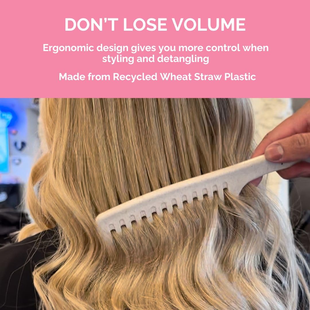 Wide Tooth Comb for Curls - Detangling Comb for Curly, Wavy & Afro Hair