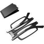 Buy now Case Upgrade-Ultra-light and Thin Foldable Reading Glasses Folding Readers for Men Women Compact Portable Rectangle Eyewear Case (Black, 2.0) at indiglob india