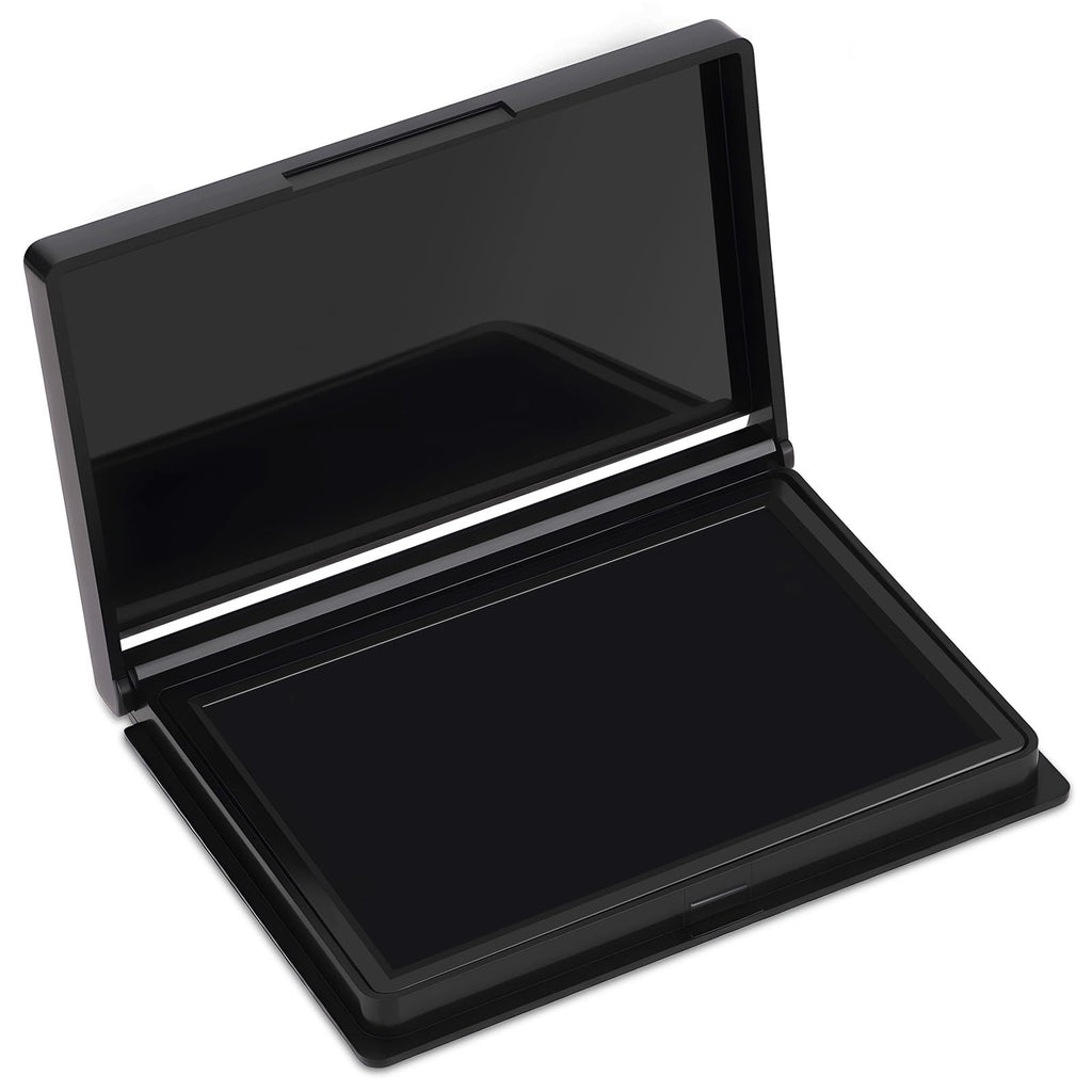 Black Ink Pad, 4 x 2.5 Inch Felt Stamp Pad for Crafts & Office