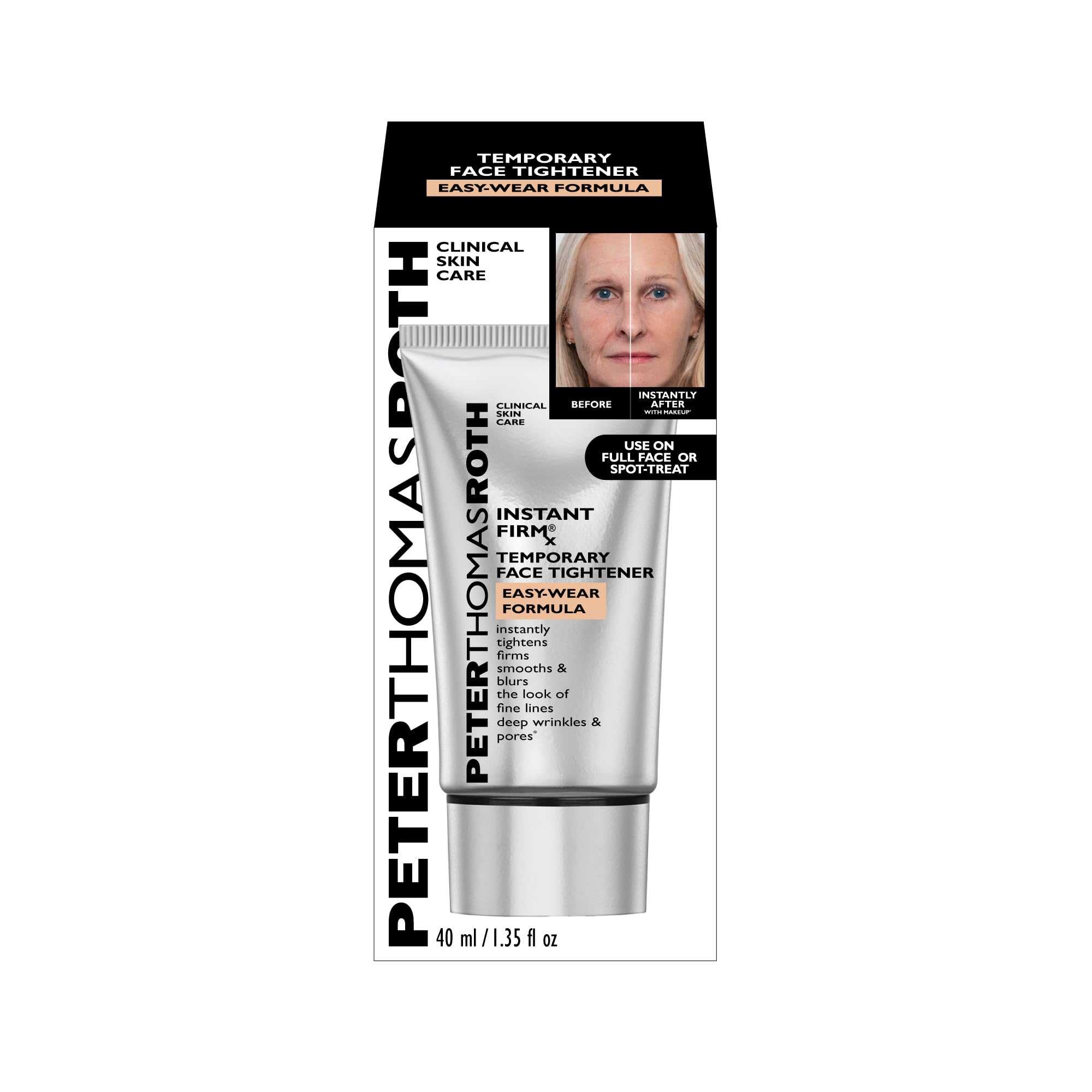 Peter Thomas Roth | Instant FIRMx® Temporary Face Tightener Easy-Wear Formula |For Firming & Smoothing Fine Lines, Deep Wrinkles and Pores