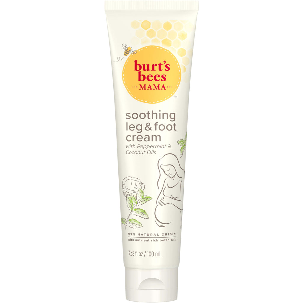 Buy now Burt's Bees Mama Bee Leg and Foot Cream, Soothing Formula with Peppermint and Coconut Oil, Fragrance Free, 99% Natural Origin, 3.38oz at indiglob india