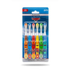 Brush Buddies Disney Pixar Cars Kids Toothbrushes 6 Pack Soft Bristles Ages 2+ Lightning McQueen Mater Jackson Storm Cruz Ramirez Kids Toothbrush Set Small Head Easy Grip Handle Manual Oral Care