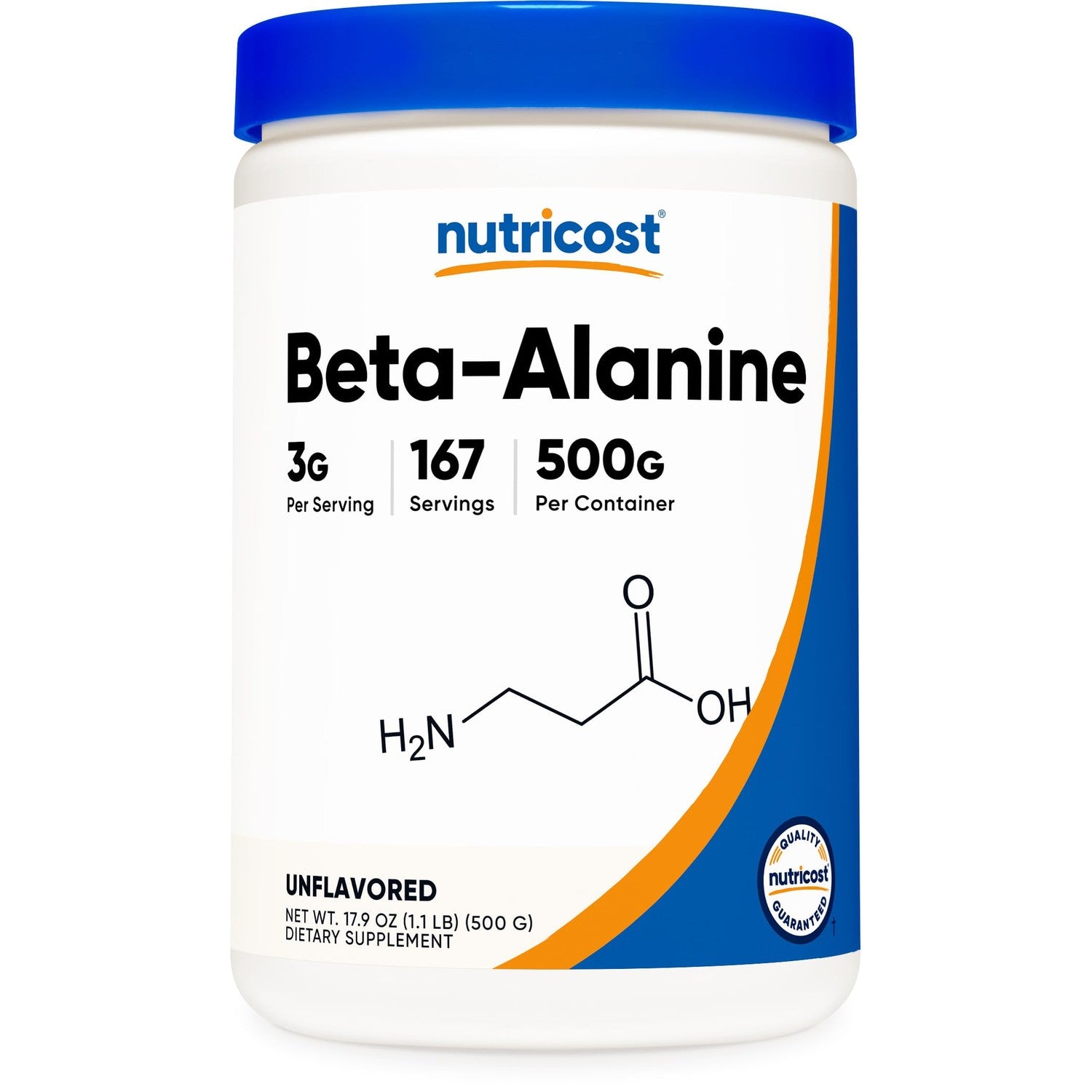 Nutricost Beta Alanine Powder 300 Grams (10.7oz) - 3 Grams Per Serving