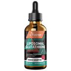 2000MG Liposomal Glutathione Liquid Drops, Ultra High Absorption, Natural Detoxification, Immune System & Skin Support*, L-Glutathione, Vitamin C & Hyaluronic Acid, Capsules Alternative, 2.02 OZ