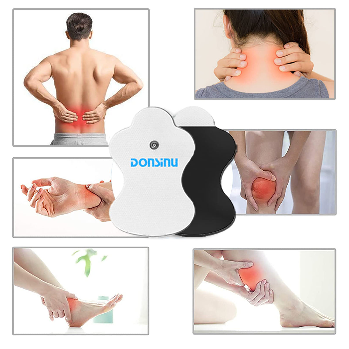 10 Pcs Durable Compatible with Omron Tens Unit Replacement Pads,5Pairs Replacement Electrodes Pad